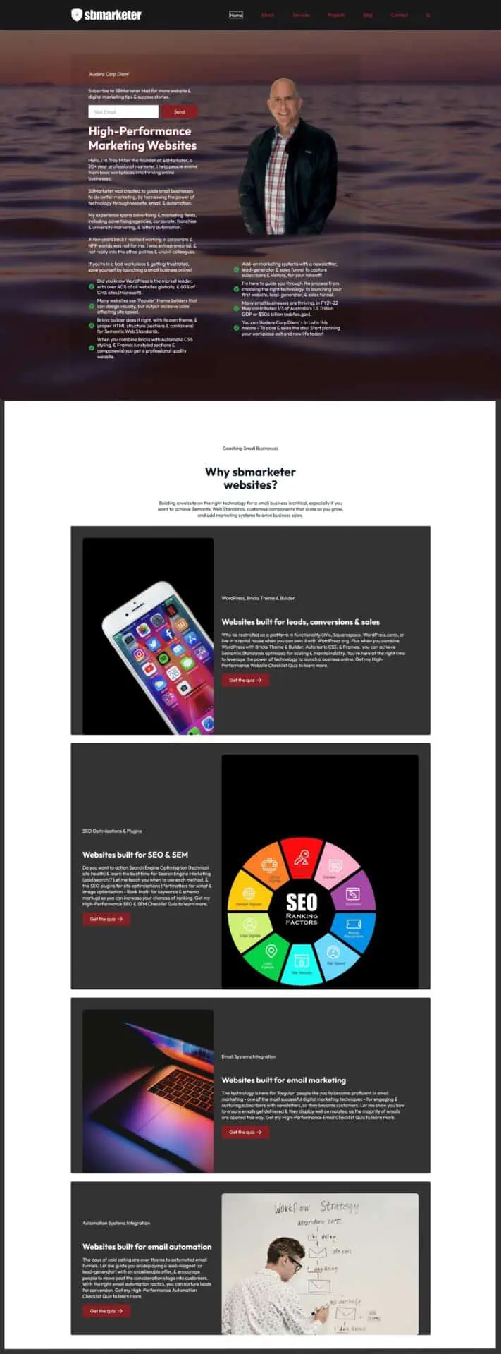 SBMarketer own website project