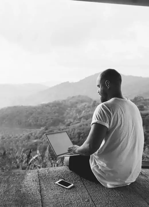 digital nomad working from anywhere in the world